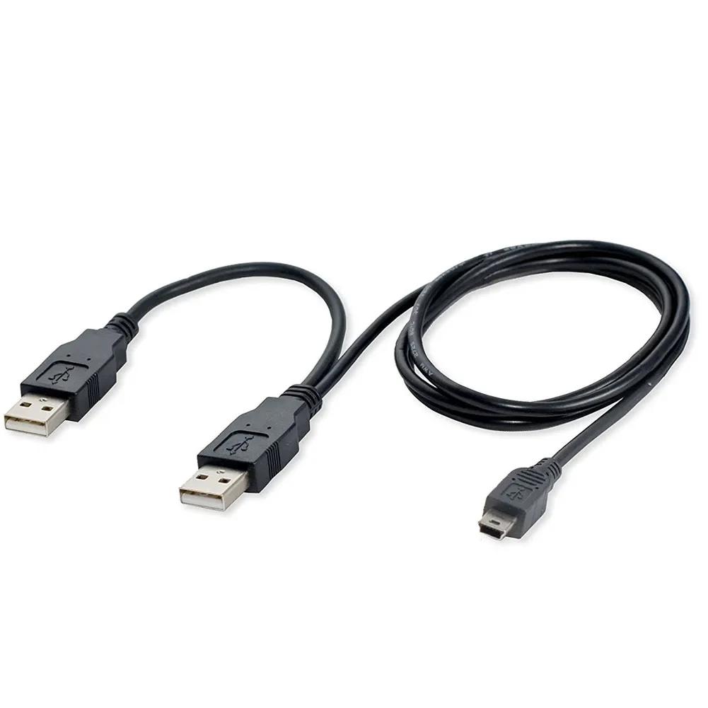 ޴ USB 2.0  A Ÿ 2A -̴ 5   Y ̺, 2.5 ġ  ϵ ũ ̺ HDD ¥ ̺, 2 in 1